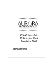 Aurora PCI-SB StarFabric Installation Manual