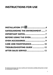 Prima Appliance Care LPR9022 Instructions For Use Manual