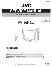 JVC AV-16N8(VT) Service Manual