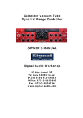 Signal Audio Workshop Gainrider Owner's Manual