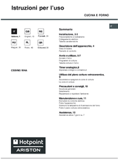 Hotpoint Ariston CE6VM3 R Operating Instructions Manual