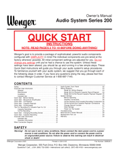Wenger Series 200 Owner's Manual