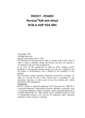 ICP Electronics ROCKY-P248SV User Manual