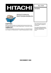 Hitachi CP2155TA Service Manual