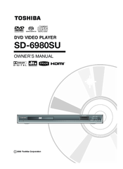 Toshiba SD-6980SU Owner's Manual