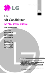 LG R22AWN-UC9 Installation Manual