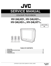 JVC HV-34LH71/G Service Manual