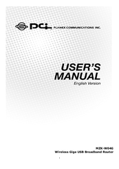 Planex MZK-W04G User Manual