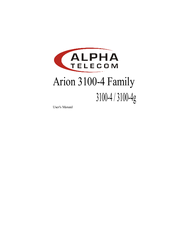 Alpha Telecom Arion 3100-4g User Manual