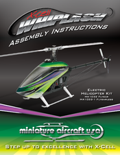 miniature aircraft X-Cell Whiplash Assembly Instructions Manual
