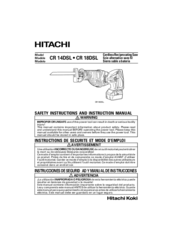 Hitachi CR 18DSL Safety Instructions And Instruction Manual