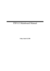 Freetech P5F113 Manual