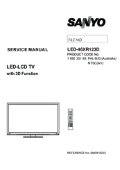 Sanyo LED-46XR123D Service Manual