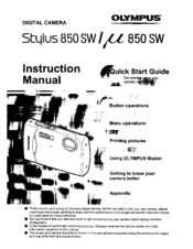 Olympus StLtlU5 850 SW Instruction Manual