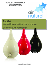 Air Naturel GOTA Ultrasonic Air Humidifier User Manual