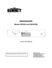 Summit DW2432SS Use & Care Manual