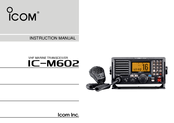 Icom IC-M602 Instruction Manual