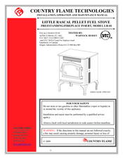 COUNTRY FLAME TECHNOLOGIES LR-01 Installation, Operation And Maintenance Manual