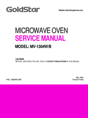 Goldstar MV-1304W/B Service Manual