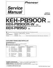 pioneer KEH-P8950 Service Manual