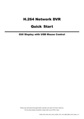 Avtech H.264 Network DVR Quick Start Manual