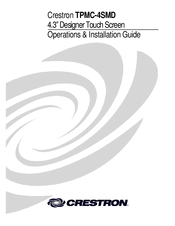 Crestron TPMC-4SMD Operations & Installation Manual
