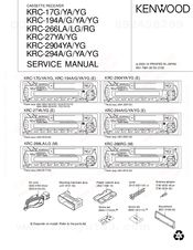 Kenwood KRC-294YA Service Manual