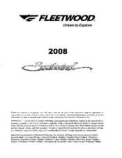 Fleetwood 2008 Southwind User Manual