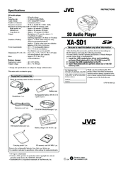 JVC XA-SD1 Instruction Manual