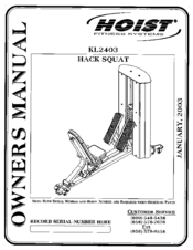 Hoist Fitness KL2403 Owner's Manual