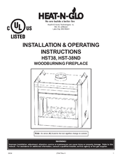 Heat-N-Glo HST38 Installation & Operating Instructions Manual