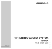 Grundig VERTIGA UMS 5101 CDC Manual
