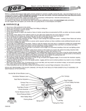 Bob sport utility stroller Owner's Manual