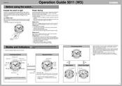 casio 5011 (W3) Operation Manual