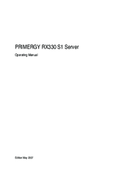 Fujitsu PRIMERGY RX330 S1 Operating Manual