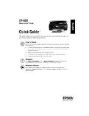 Epson XP-620 Series Quick Manual