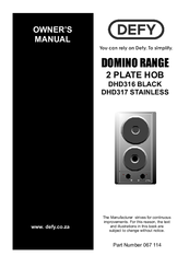 Defy DOMINO DHD316 Owner's Manual