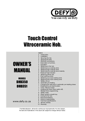 Defy DHD350 Owner's Manual