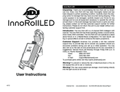 ADJ InnoRollLED User Instructions