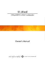 Induction Dynamics S1.8iwd Owner's Manual