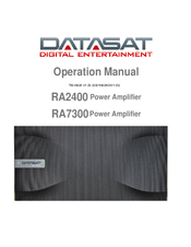 Datasat RA7300 Operation Manual