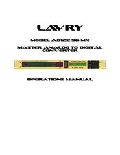 Lavry AD122-96 MX Operation Manual