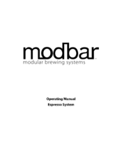 modbar espresso system Operating Manual
