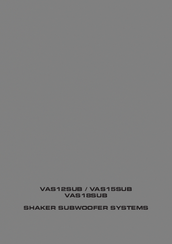 VM Audio VAS12SUB Install Manual