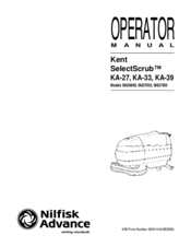Nilfisk-Advance SelectScrub KA-39 Operator's Manual