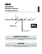 RCA ANT3037X Installation Manual