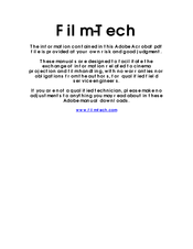Dolby Laboratories CP45 Installation And Alignment Manual
