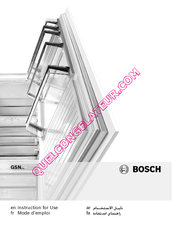 Bosch GSN Instructions For Use Manual