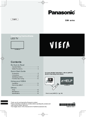panasonic VIERA E6M series Operating Instructions Manual