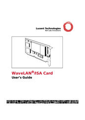 Lucent Technologies WaveLAN/ISA Card User Manual